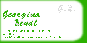 georgina mendl business card